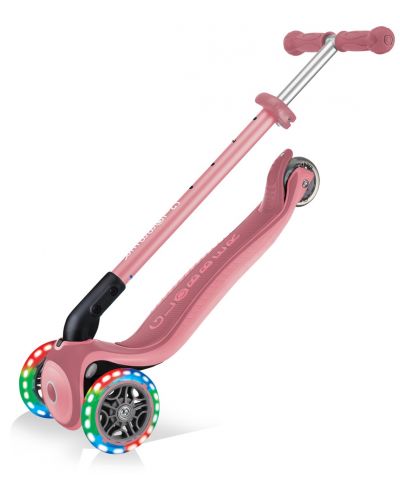 Trotinetă pliabilă pentru copii Globber - Primo Foldable Plus Lights, roz - 6