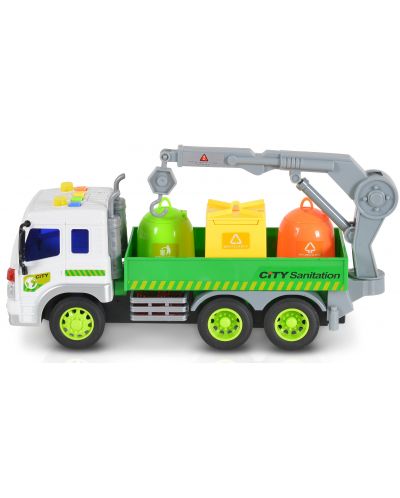 Jucărie pentru copii Moni Toys - Camion cu containere și macara, 1:16 - 2