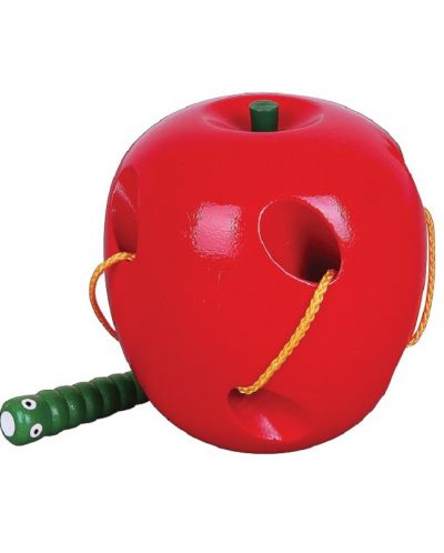 Jucărie Viga - măr din lemn cu vierme - 3
