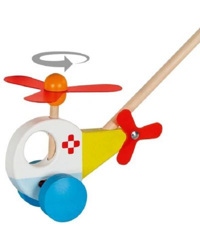 Împingând jucăria Goki - Elicopter - 2