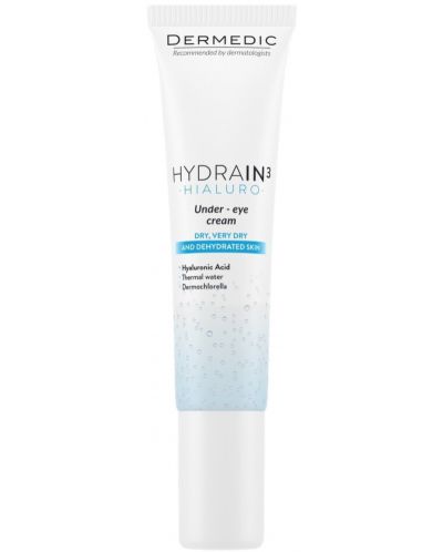 Dermedic Hydrain3 Hialuro Set - Ser, Ochi si Crema de zi, SPF15, 30 + 15 + 2.5 ml - 4