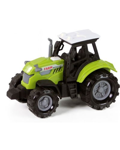 Jucărie pentru copii Rappa - Tractor "Ferma mea mică", cu sunete și lumini, 10 cm - 2