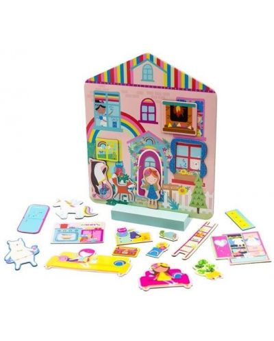 Joc pentru copii Floss & Rock - Rainbow Fairy Magnetic House - 2