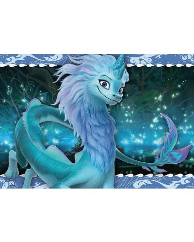 Puzzle pentru copii Ravensburger  din 2 x 24 piese - Paradisul și ultimul dragon - 3