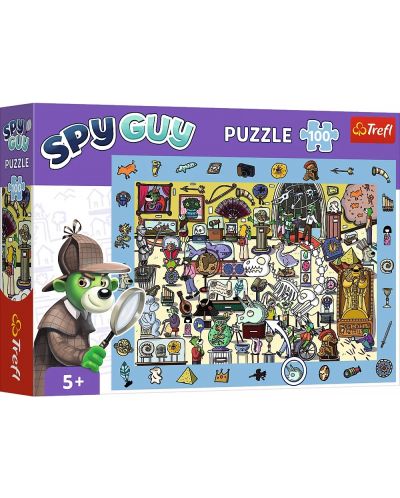 Puzzle Trefl 100 de piese - Spy Guy: Muzeul  - 1