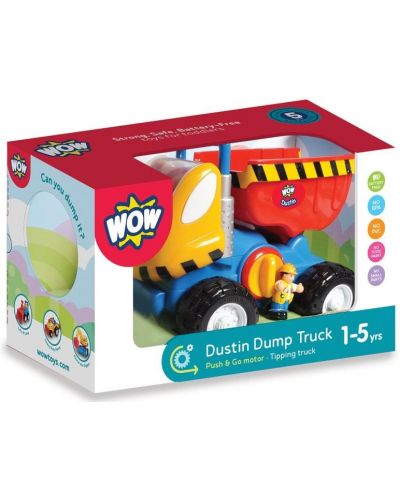 Jucarie pentru copii WOW Toys - Autobasculanta lui Dustin - 2