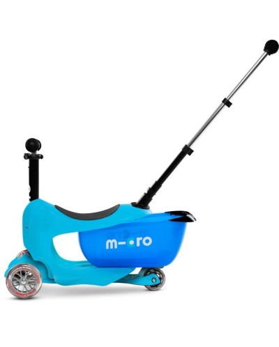 Scooter pentru copii 2 în 1 Micro - Mini2Go Deluxe Plus, albastru - 2