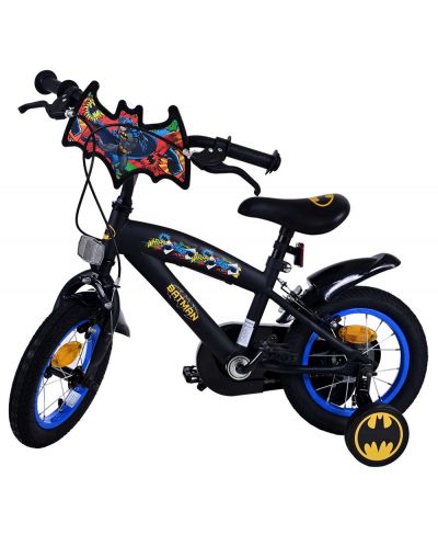 Bicicletă pentru copii cu roți auxiliare  E&L cycles - Batman, 12'' - 5