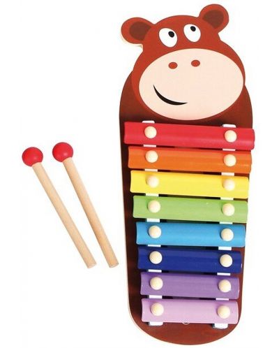 Instrument muzical pentru copii Acool Toy - Xilofon cu vacă - 1
