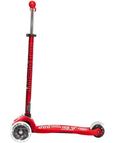 Scooter pentru copii Micro - Maxi Deluxe LED, Red - 2