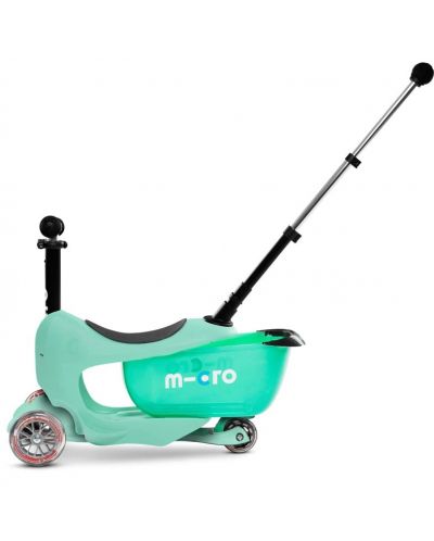 Scooter pentru copii 2 în 1 Micro - Mini2Go Deluxe Plus, mentă - 2