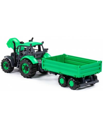 Jucărie Polesie Progress - Tractor de inerție cu remorcă - 4