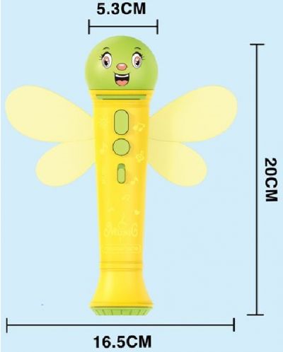 Jucărie pentru copii Raya Toys -Microfon - Albină - 2