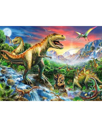 Puzzle pentru copii Ravensburger  din 100 XXL piese - Epoca dinozaurilor - 2