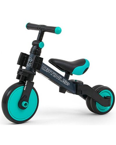 Bicicleta pentru copii Milly Mally - Optimus, 3in1, Verde	 - 2