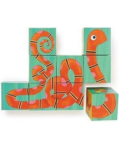Cuburi de carton pentru copii Moulin Roty - Junglă - 1