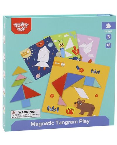 Joc creativ Tooky Toy - Tangram magnetic - 5