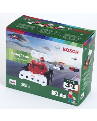 Set de asamblare Klein Kids - Cărucioare pentru echipe de curse, Bosch - 1