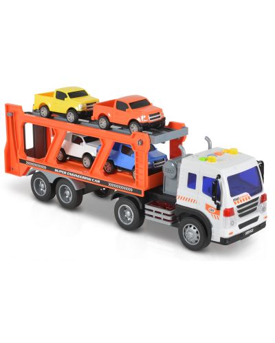 Jucărie pentru copii Moni Toys - Transportor auto cu sunet și lumină, 1:16 - 4
