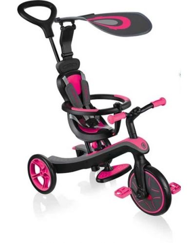 Tricicleta pentru copii 4 in 1 Globber - Trike Explorer, roz - 1