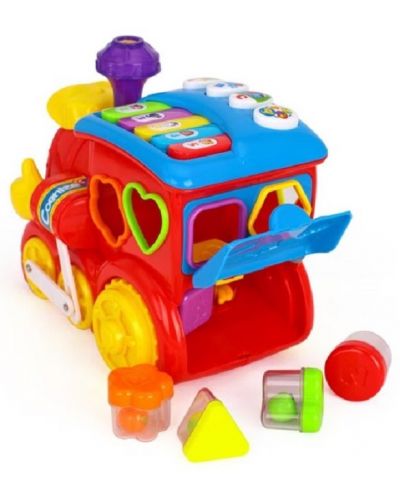 Jucărie Hola Toys - Tren de sortare muzicală - 4