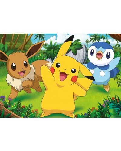 Puzzle pentru copii Ravensburger  din 2 x 24 piese - Pikachu și prietenii - 2