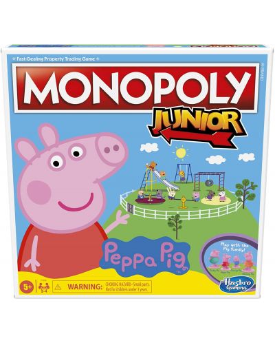 Joc de societate pentru copii Hasbro Monopoly Junior - Peppa Pig - 1