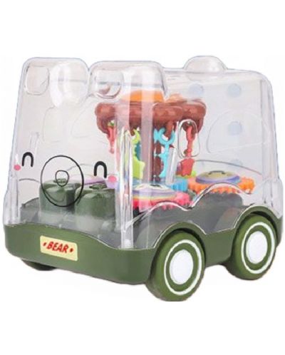 Детска играчка Raya Toys -Carucior Inertia Bear, verde - 1