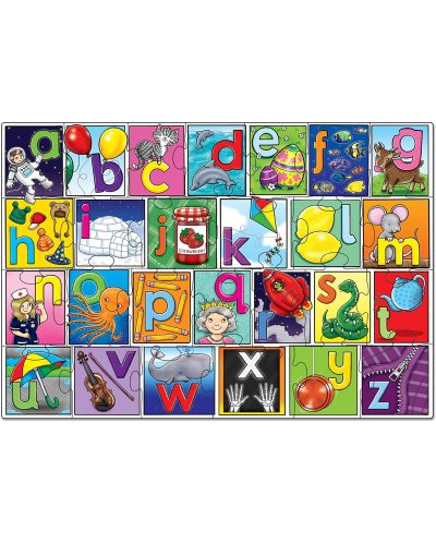 Puzzle pentru copii Orchard Toys - Alfabet mare, 26 piese - 2