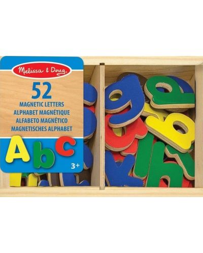 Jucarie pentru copii Melissa and Doug - Litere magnetice din lemn - 1