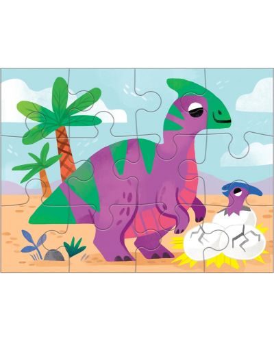 Puzzle pentru copii Mudpuppy 4 în 1 - Prieteni dinozauri - 5