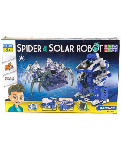 Robot solar pentru copii 3 în 1 Guga STEAM - Păianjen - 1