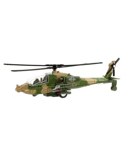 Toi Toys - Alfafox elicopter de luptă cu fricțiune, sunet și lumină, 23 cm  - 1