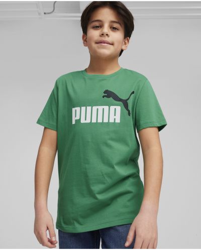 Tricou pentru copii Puma - Essentials+ Two-Tone Logo , verde - 3