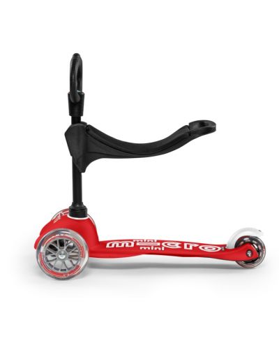 Scooter pentru copii 3 în 1 Micro - Mini Deluxe, Red - 4