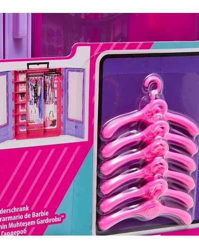 Jucărie Barbie - Dulap, violet  - 5