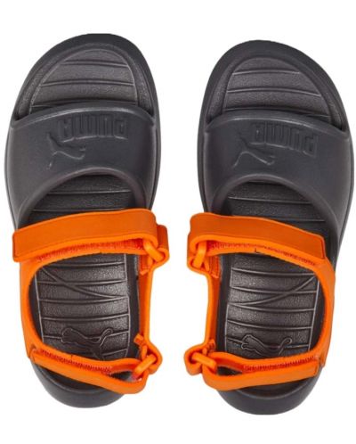 Sandale pentru copii Puma - Divecat v2 Injex PS, negre/portocalii - 5