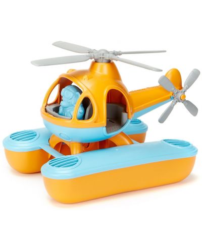 Jucarie pentru copii Green Toys - Elicopter maritim, portocaliu - 1