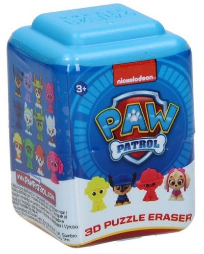 O jucărie de copii Nickelodeon - Radieră 3D Paw Patrol, sortiment - 1