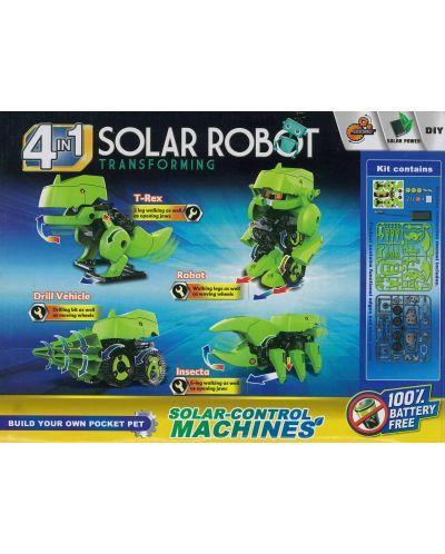 Robot solar pentru copii 4 în 1 Guga STEAM - Dinozaur - 6