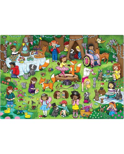 Puzzle pentru copii Orchard Toys - Petrecere in poiana, 70 piese - 2