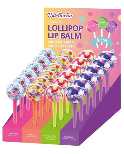 Balsam de buze pentru copii Martinelia - Lollipop, sortiment - 1