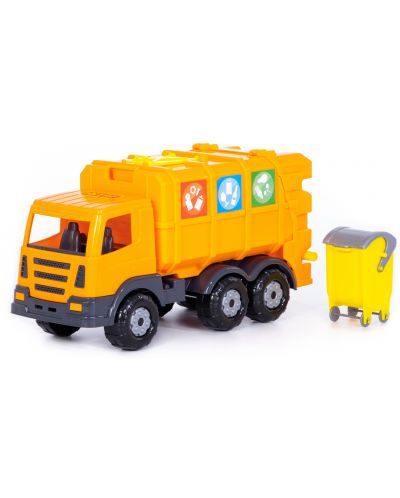 Camera de joacă pentru copii Polesie Toys - Camion de gunoi cu găleată - 1