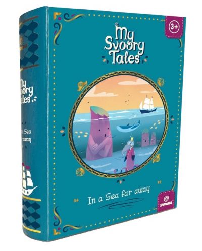 Joc pentru copii Svoora - Carte magnetică de povești, Departe în marea - 1