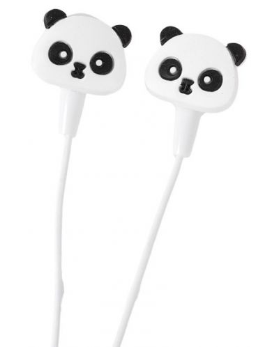Căști pentru copii cu microfon I-Total - Panda Collection 11083, alb - 3