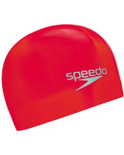 Șapcă de înot pentru copii Speedo - Plain Moulded, roșu - 1