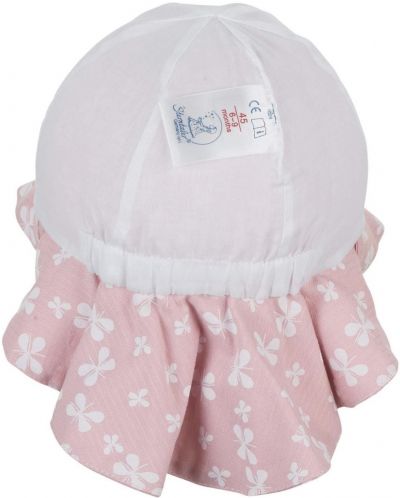 Pălărie de vară pentru copii cu protecție UV 50+ Sterntaler - Cu flori, 47 cm, 9-12 luni - 4
