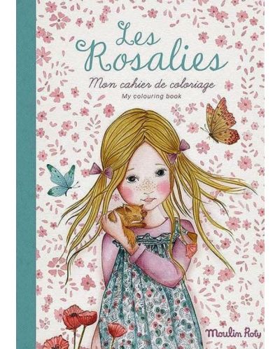 Carte de colorat pentru copii Moulin Roty - Les Rosalies, 36 pagini - 1