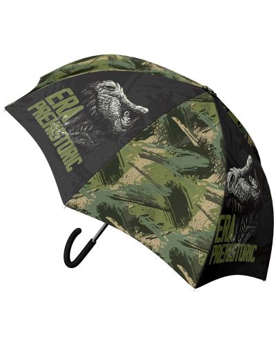 Umbrelă pentru copii S. Cool - Dino, automată, 48,5 cm, verde - 1