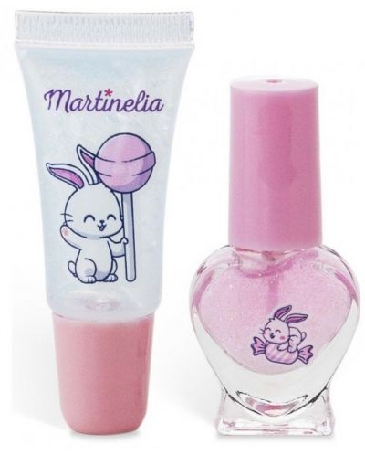 Set cosmetic pentru copii Martinelia - Yummy, lac de unghii și luciu - 2